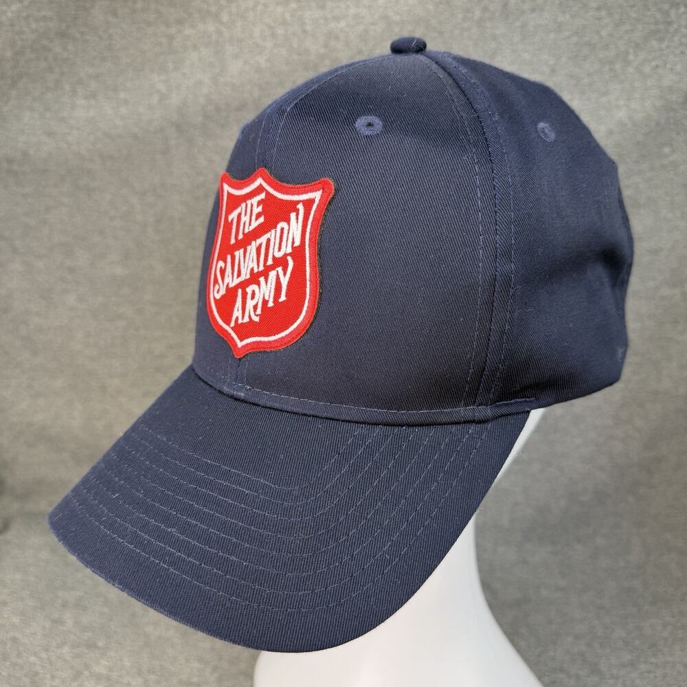 OTTO Salvation Army Snap Back Hat Cap Navy Blue Red Retired Design 27-079 OSFM